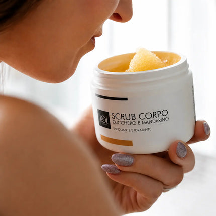 101 Cosmetica Exfoliante corporal de azúcar y mandarina hidratante 250ml – Made in Italy