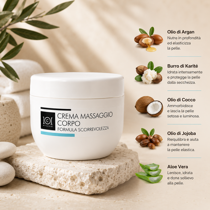101 Cosmetica Body Massage Cream Smooth Formula Made in Italy New Body Line 500 ml