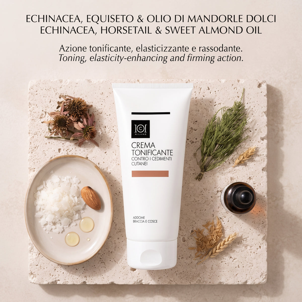 101 Cosmetica Firming Body Cream for Abdomen Arms and Thighs Made in Italy 200 ml