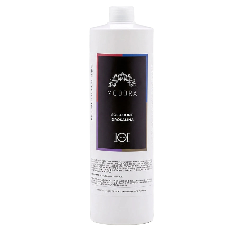 101 Cosmetica Moodra Hydro Saline Solution Reinigende und regenerierende Körperbehandlung Made in Italy – Moodra-Linie 1000 ml