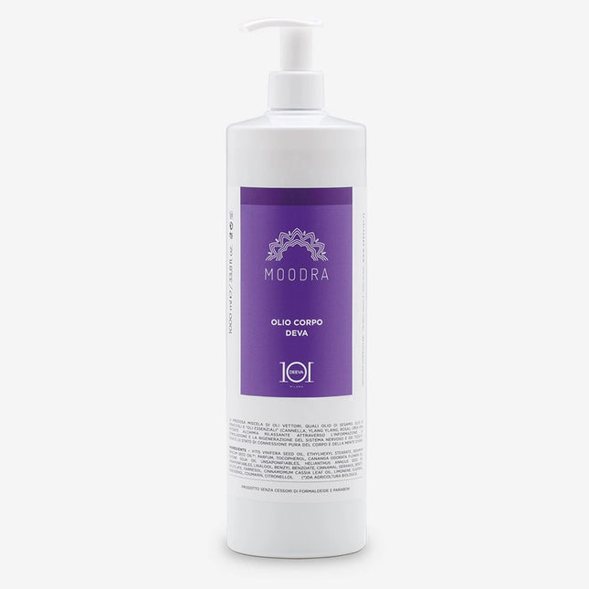 101 Moodra Deva Olio Corpo Rilassante Trattamento Mente e Corpo 1000ml – Made in Italy