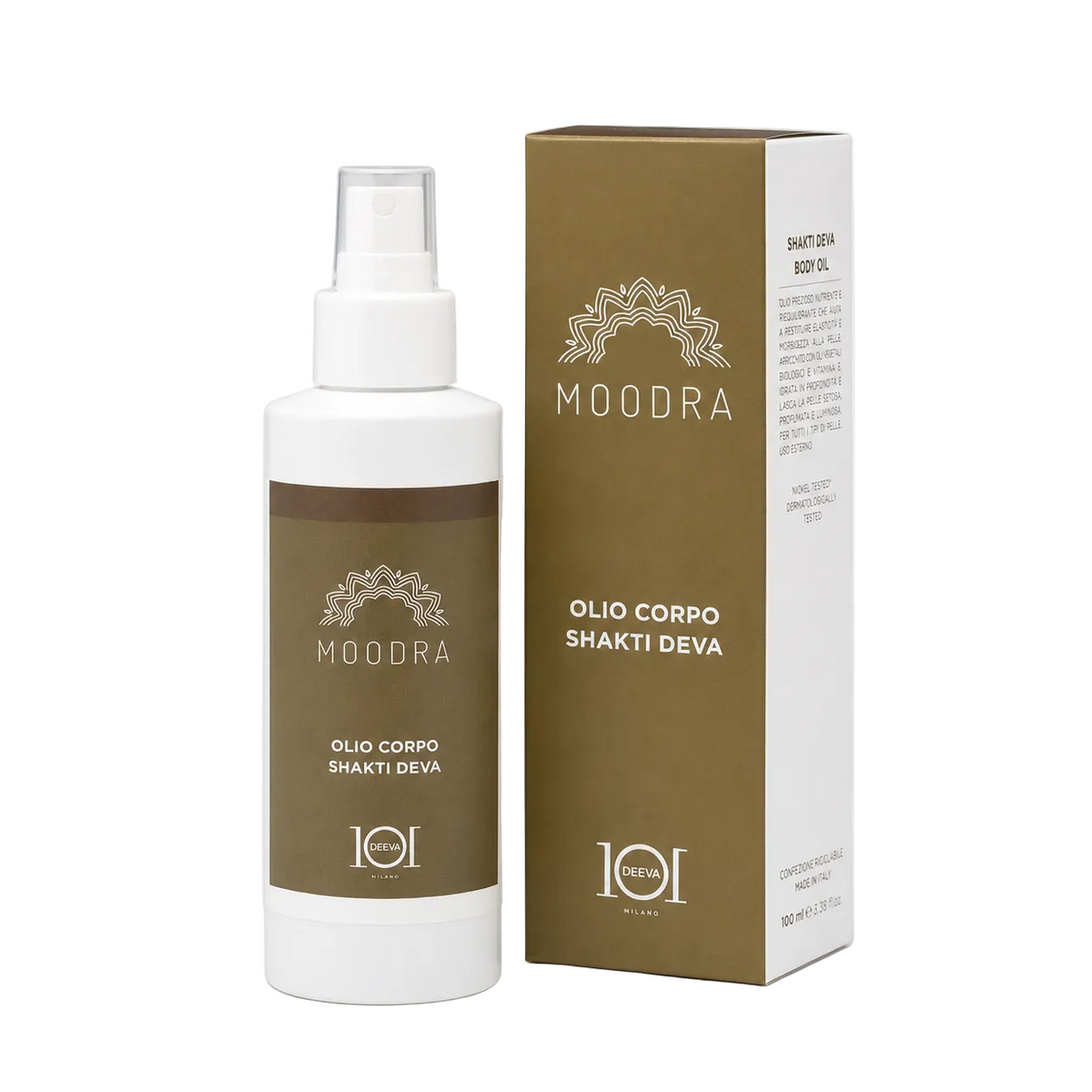 101 Cosmetica Moodra Shakti Deva Body Oil Elasticizing and Moisturizing Treatment Made in Italy - Moodra Line 150 ml