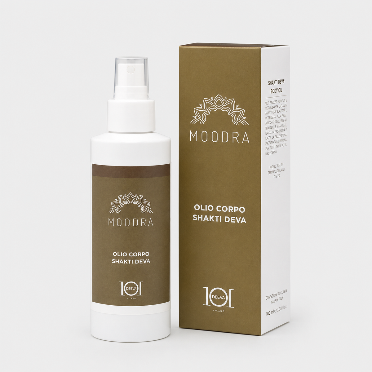 101 Cosmetica Moodra Shakti Deva Body Oil Elasticizing and Moisturizing Treatment Made in Italy - Moodra Line 150 ml