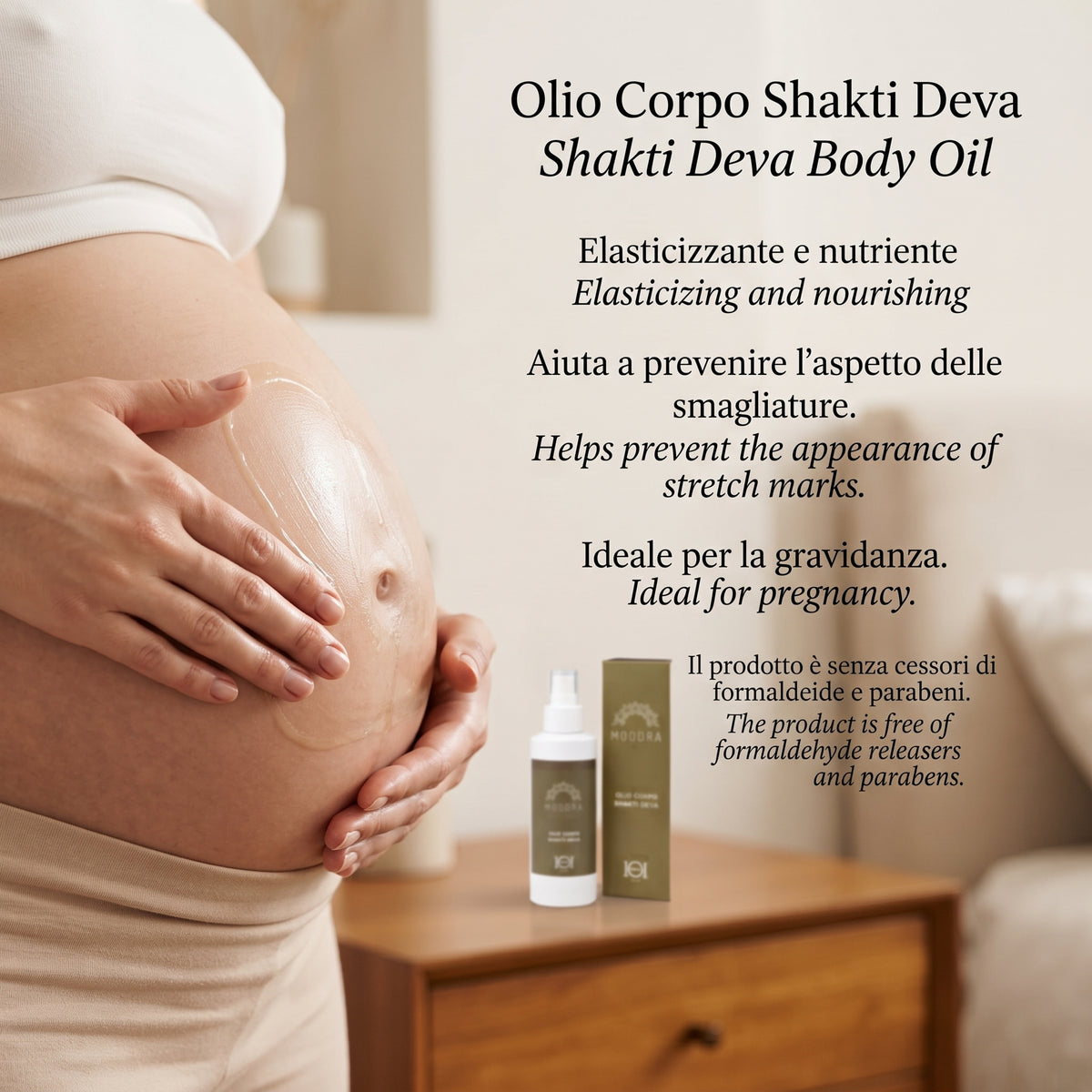 101 Cosmetica Moodra Shakti Deva Body Oil Elasticizing and Moisturizing Treatment Made in Italy - Moodra Line 150 ml