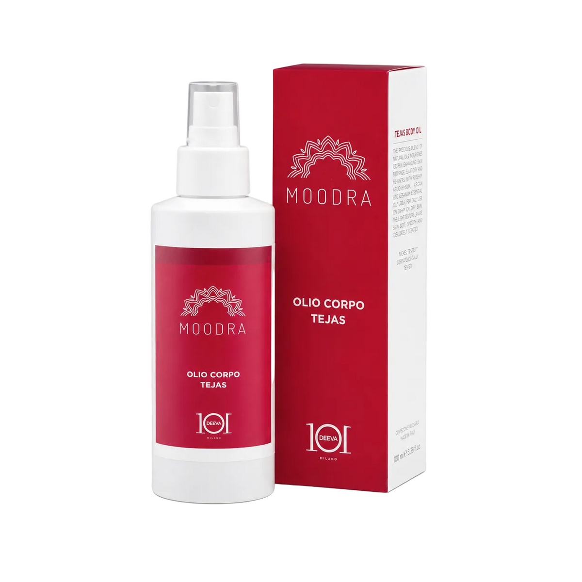 101 Cosmetica Moodra Tejas Body Oil Cellulite and Adiposity Massage Treatment Made in Italy - Moodra Line 150 ml