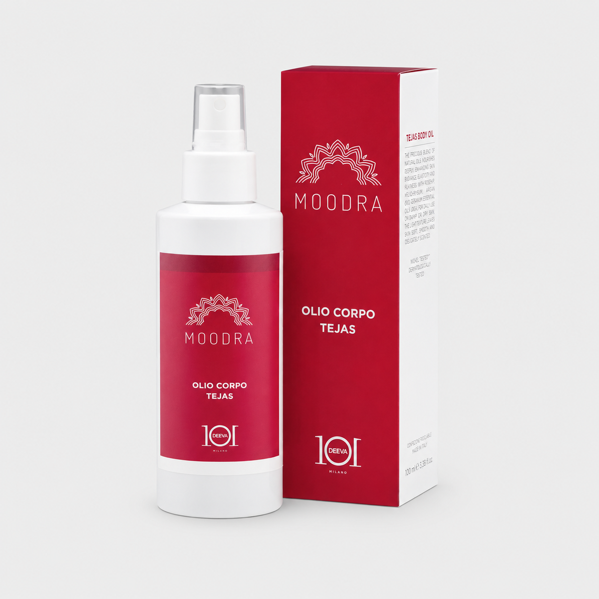 101 Cosmetica Moodra Tejas Body Oil Cellulite and Adiposity Massage Treatment Made in Italy - Moodra Line 150 ml