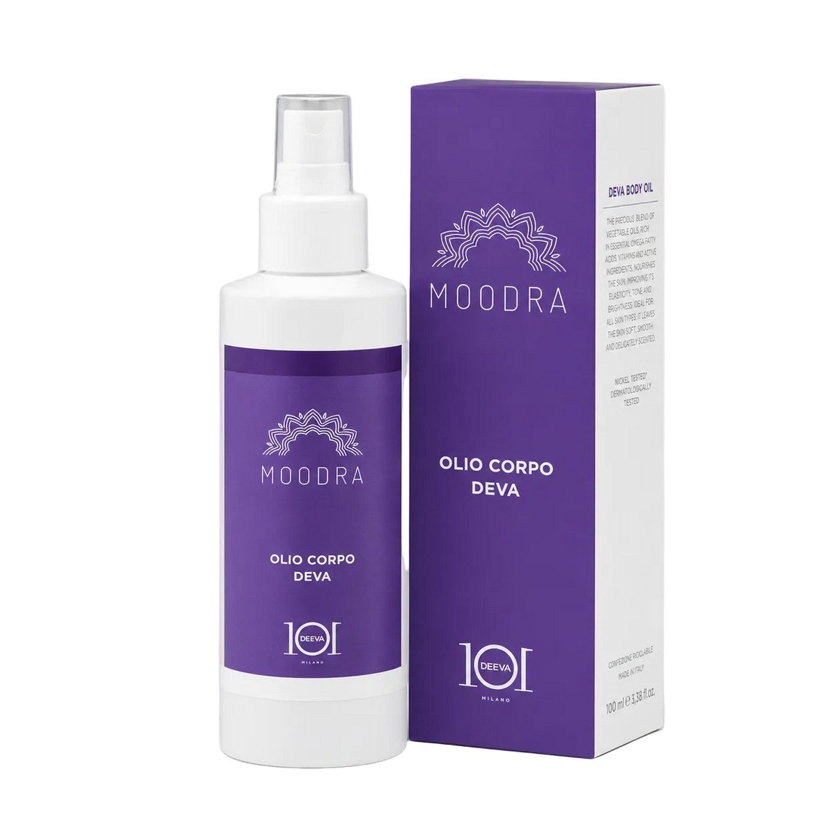 101 Cosmetica Moodra Deva Body Oil Relaxing and Calming Massage Treatment Made in Italy - Moodra Line 150 ml