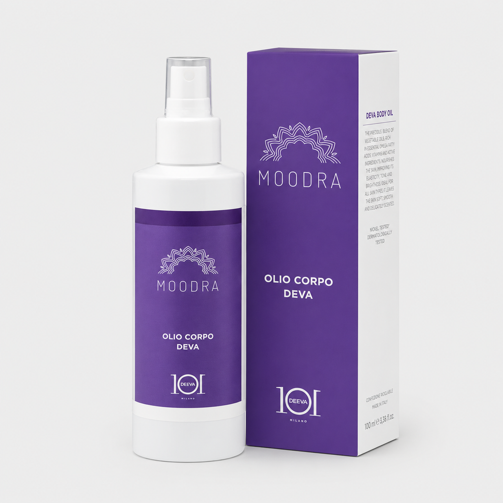 101 Cosmetica Moodra Deva Body Oil Relaxing and Calming Massage Treatment Made in Italy - Moodra Line 150 ml