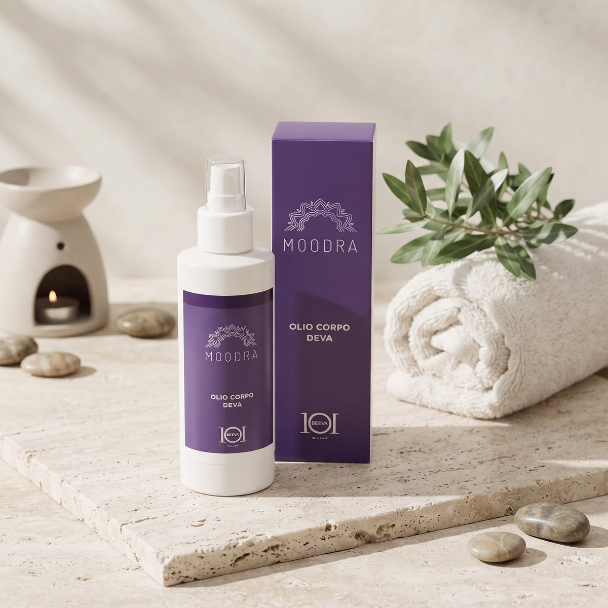 101 Cosmetica Moodra Deva Body Oil Relaxing and Calming Massage Treatment Made in Italy - Moodra Line 150 ml