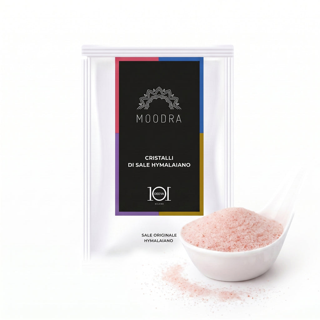 101 Cosmetica Moodra Himalayan Salt Crystals Draining and Relaxing Body Treatment Made in Italy - Moodra Line 50 g