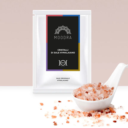 101 Moodra Cristalli di Sale Himalayano Trattamento Benessere 50g – Made in Italy