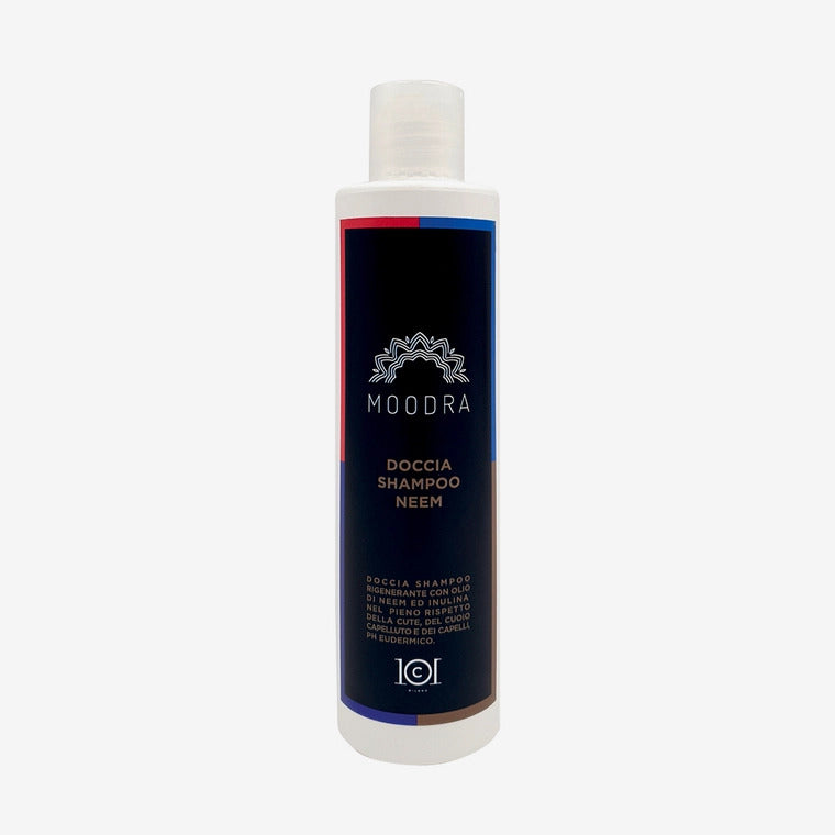 101 Cosmetica Moodra Neem Shower Shampoo for Body and Hair Made in Italy - Moodra Line 250 ml