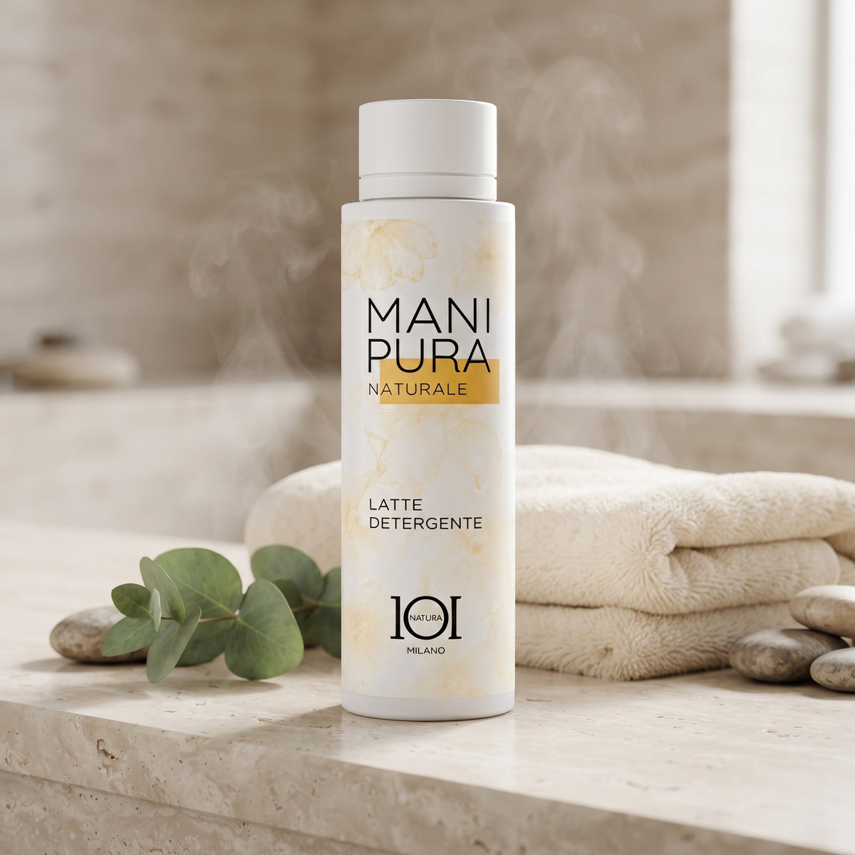101 Cosmetica Manipura Natural Cleansing Milk Makeup Remover for All Skin Types Made in Italy - Manipura Line 150 ml