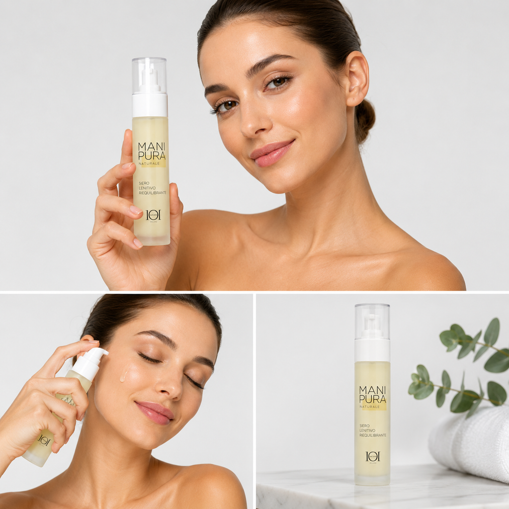 101 Cosmetica Manipura Soothing and Balancing Face Serum with Chamomile Made in Italy - Manipura Line 50 ml
