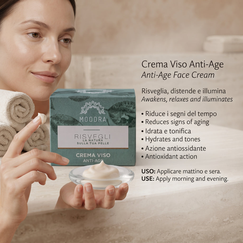 101 Cosmetica Anti-Age Face Cream Made in Italy Moodra Risvegli Line 50 ml