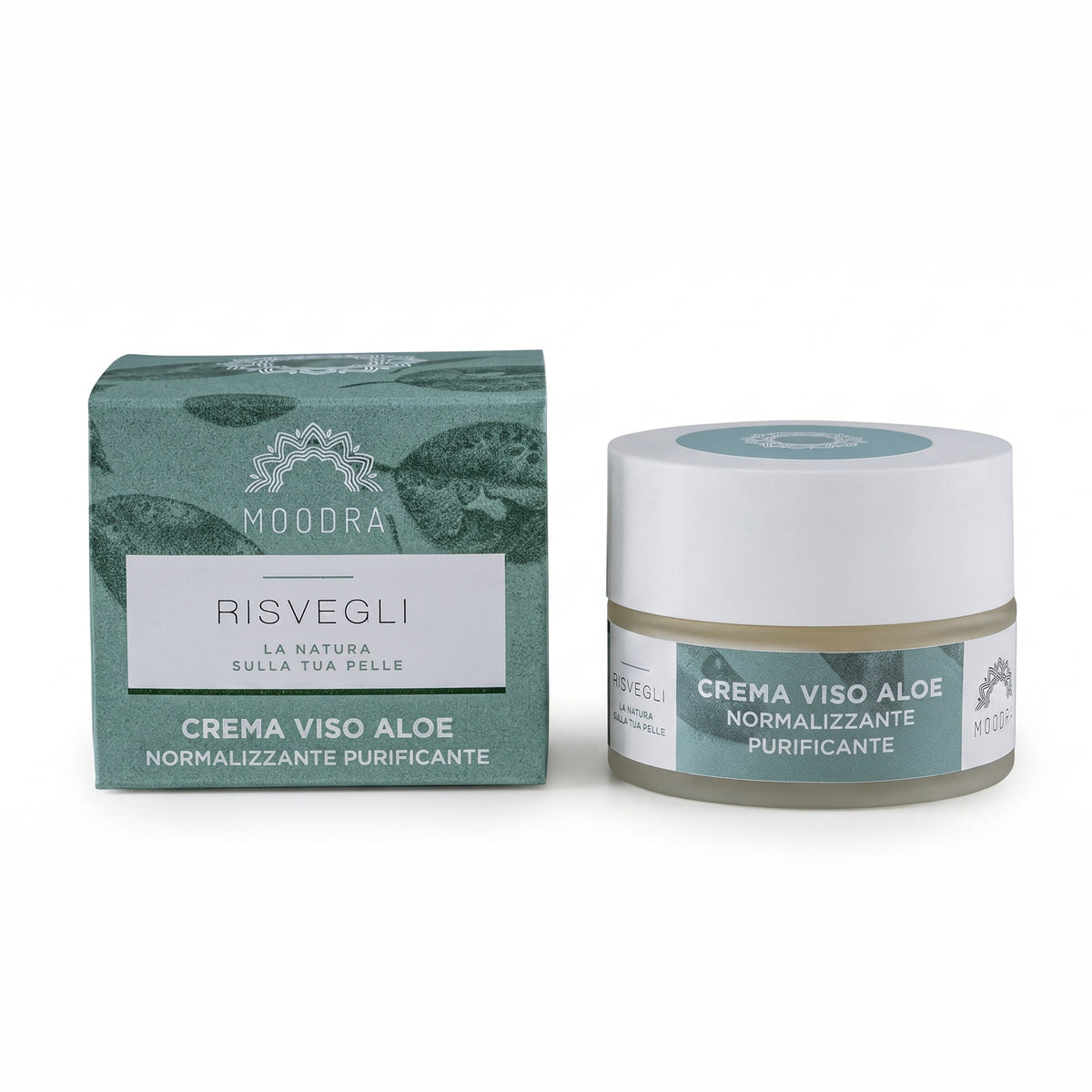 101 Cosmetica Aloe Normalizing Purifying Face Cream Made in Italy Moodra Risvegli Line 50 ml