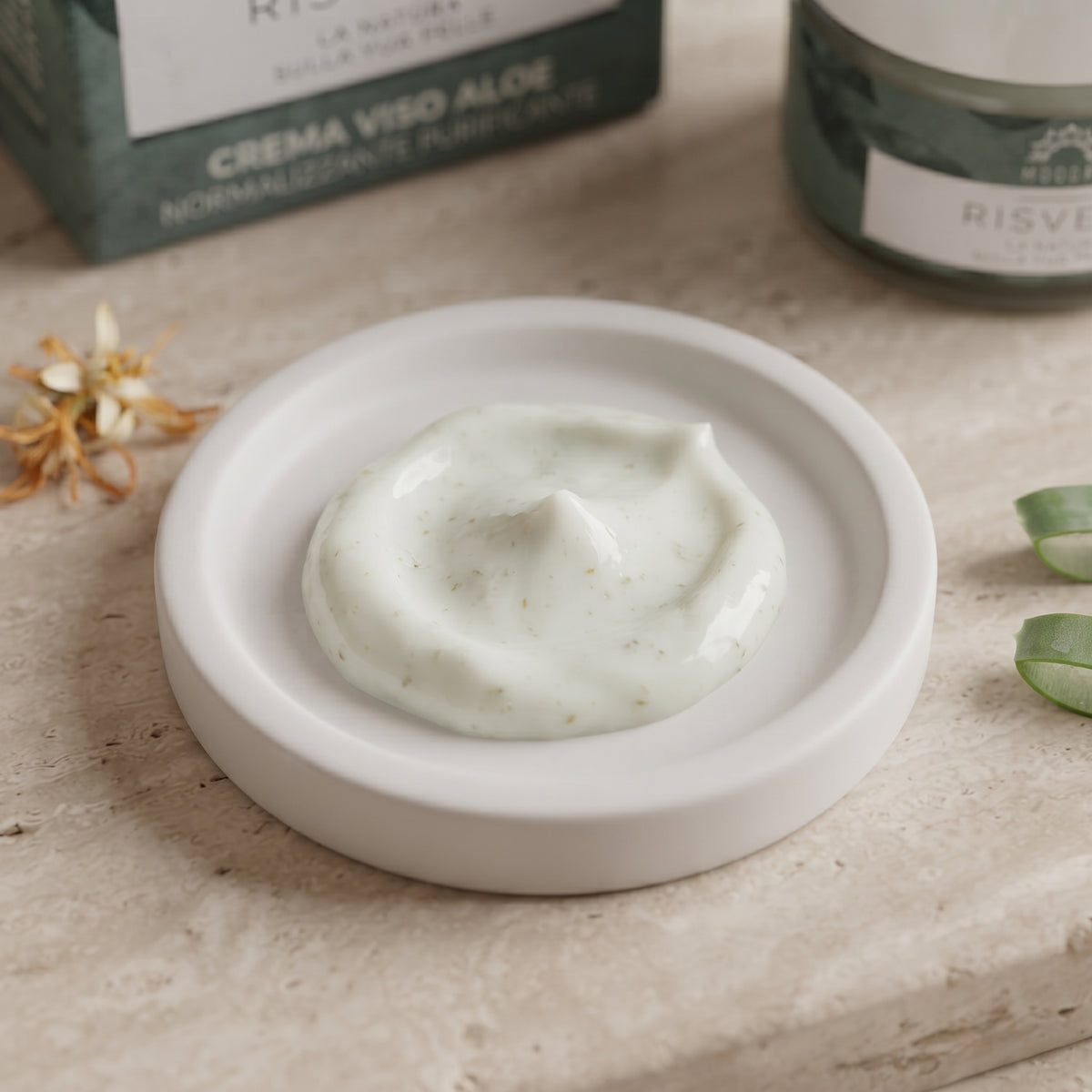 101 Cosmetica Aloe Normalizing Purifying Face Cream Made in Italy Moodra Risvegli Line 50 ml