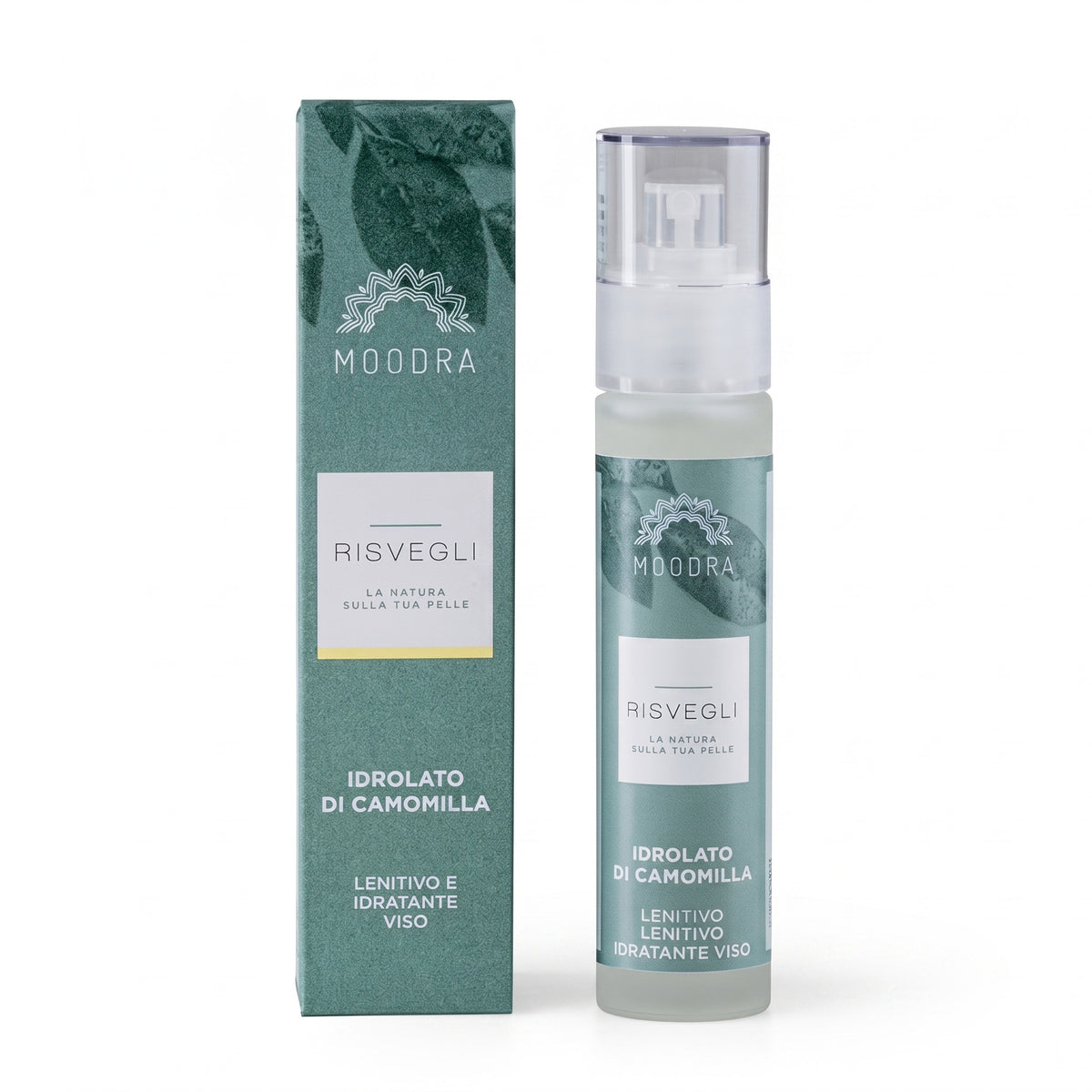 101 Cosmetica Chamomile Hydrolate Soothing Hydrating Face Care Made in Italy Moodra Risvegli Line 50 ml
