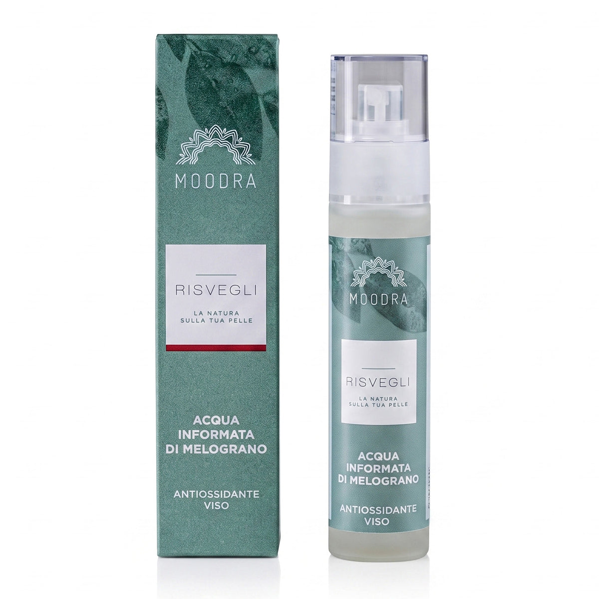 101 Cosmetica Pomegranate Antioxidant Face Mist Made in Italy Moodra Risvegli Line 50 ml
