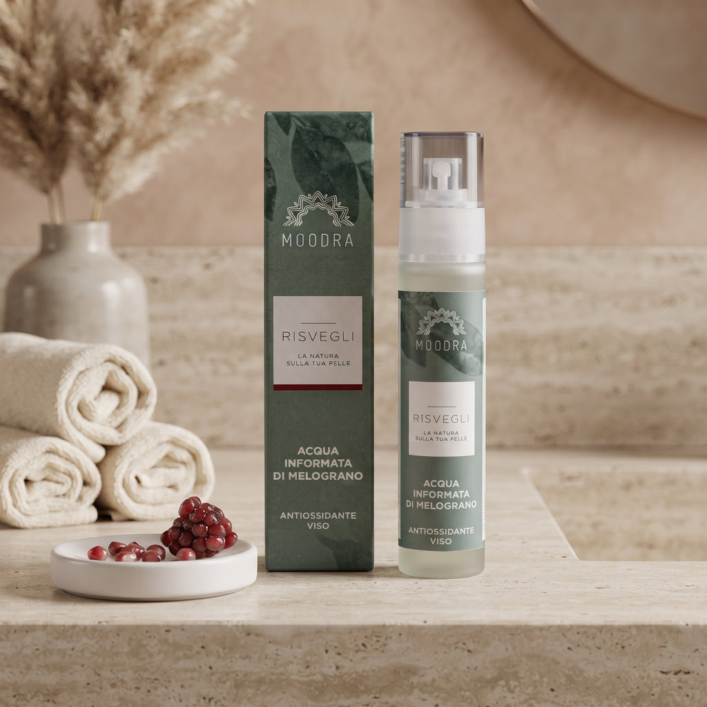 101 Cosmetica Pomegranate Antioxidant Face Mist Made in Italy Moodra Risvegli Line 50 ml