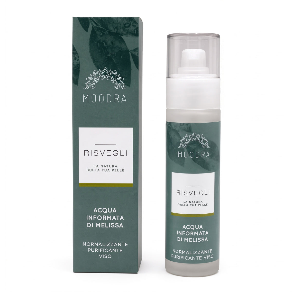 101 Cosmetica Lemon Balm Normalizing Purifying Face Mist Made in Italy Moodra Risvegli Line 50 ml