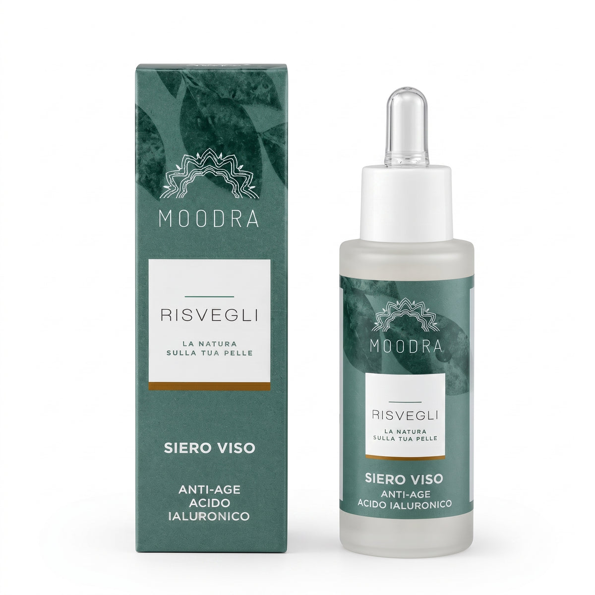 101 Cosmetica Hyaluronic Acid Anti-Age Face Serum Made in Italy Moodra Risvegli Line 30 ml
