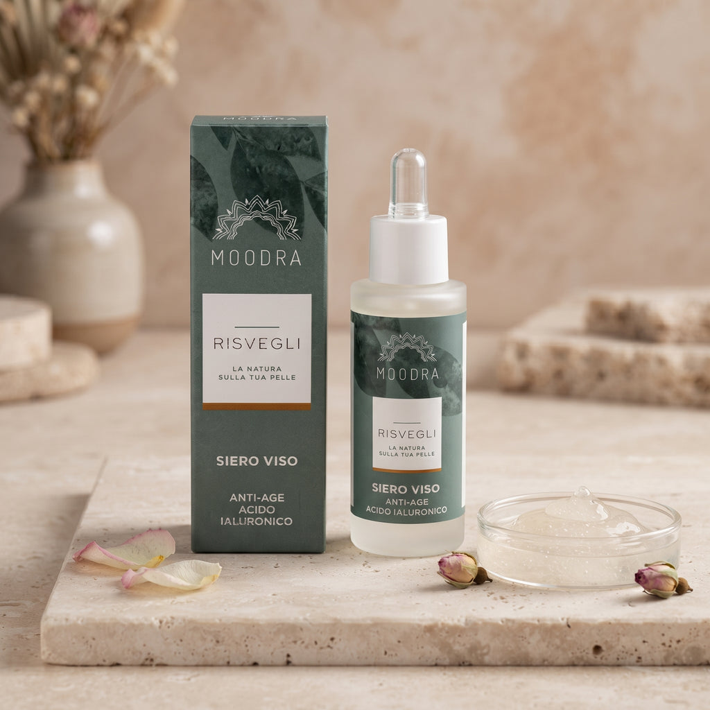 101 Cosmetica Hyaluronic Acid Anti-Age Face Serum Made in Italy Moodra Risvegli Line 30 ml