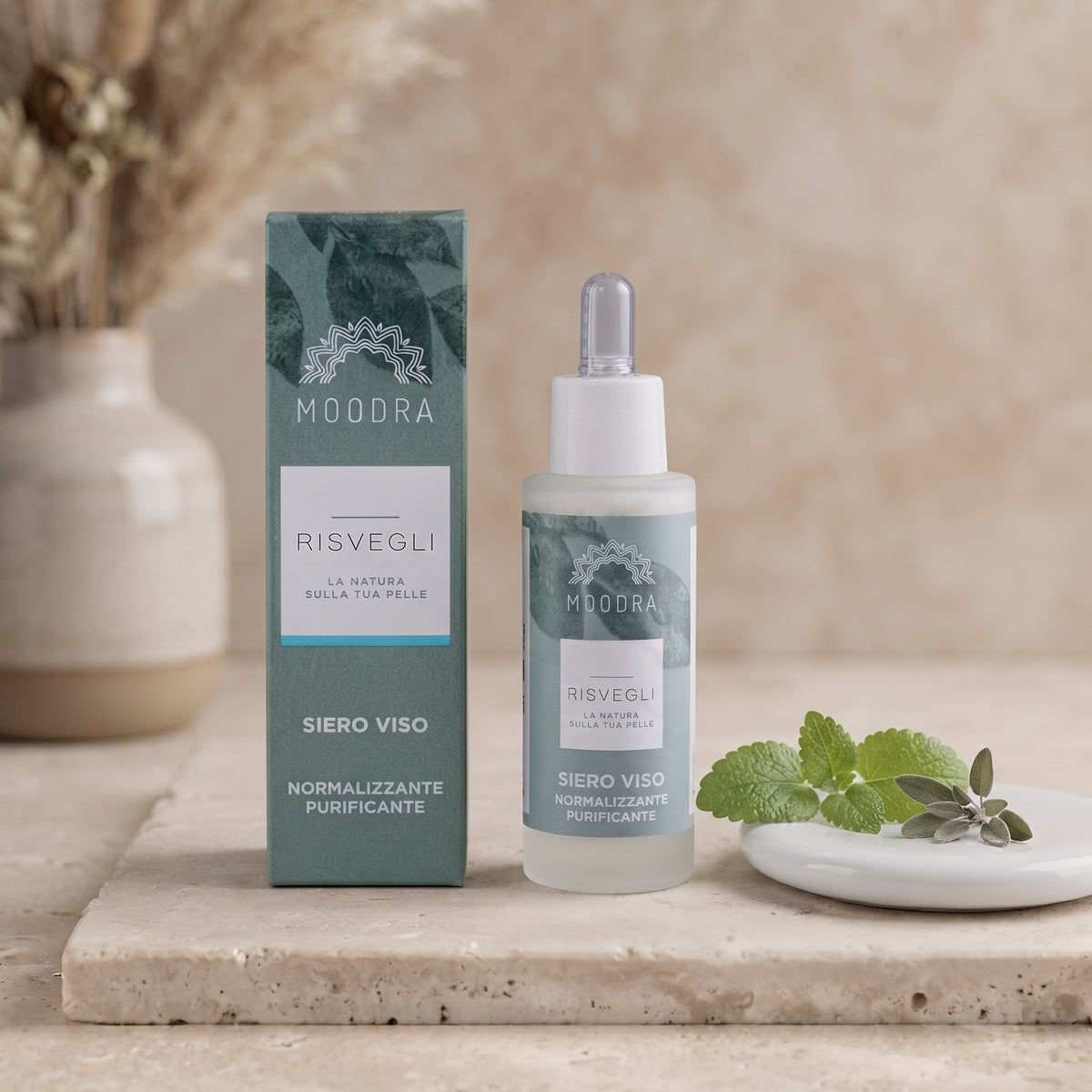 101 Cosmetica Normalizing Purifying Face Serum with Azelaic Acid Made in Italy Moodra Risvegli Line 30 ml