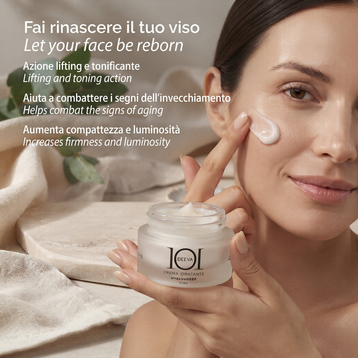 101 Cosmetica 24H Lifting Face Cream Black Tea Made in Italy 50 ml