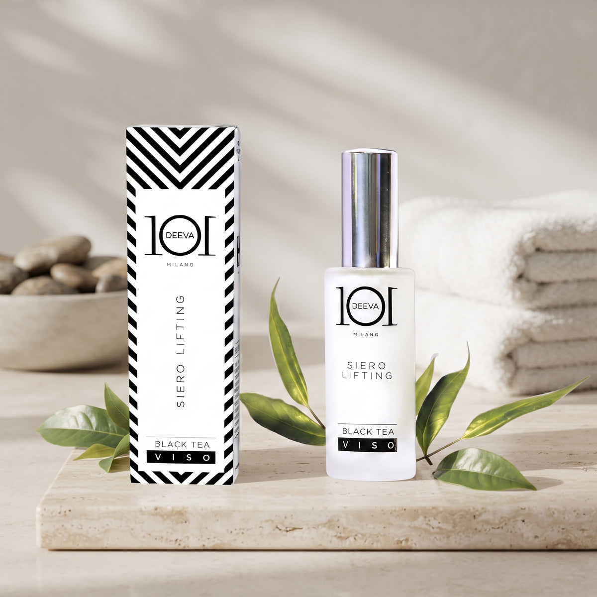 101 Cosmetica Lifting Face Serum Black Tea Firming Anti Age Made in Italy 30 ml