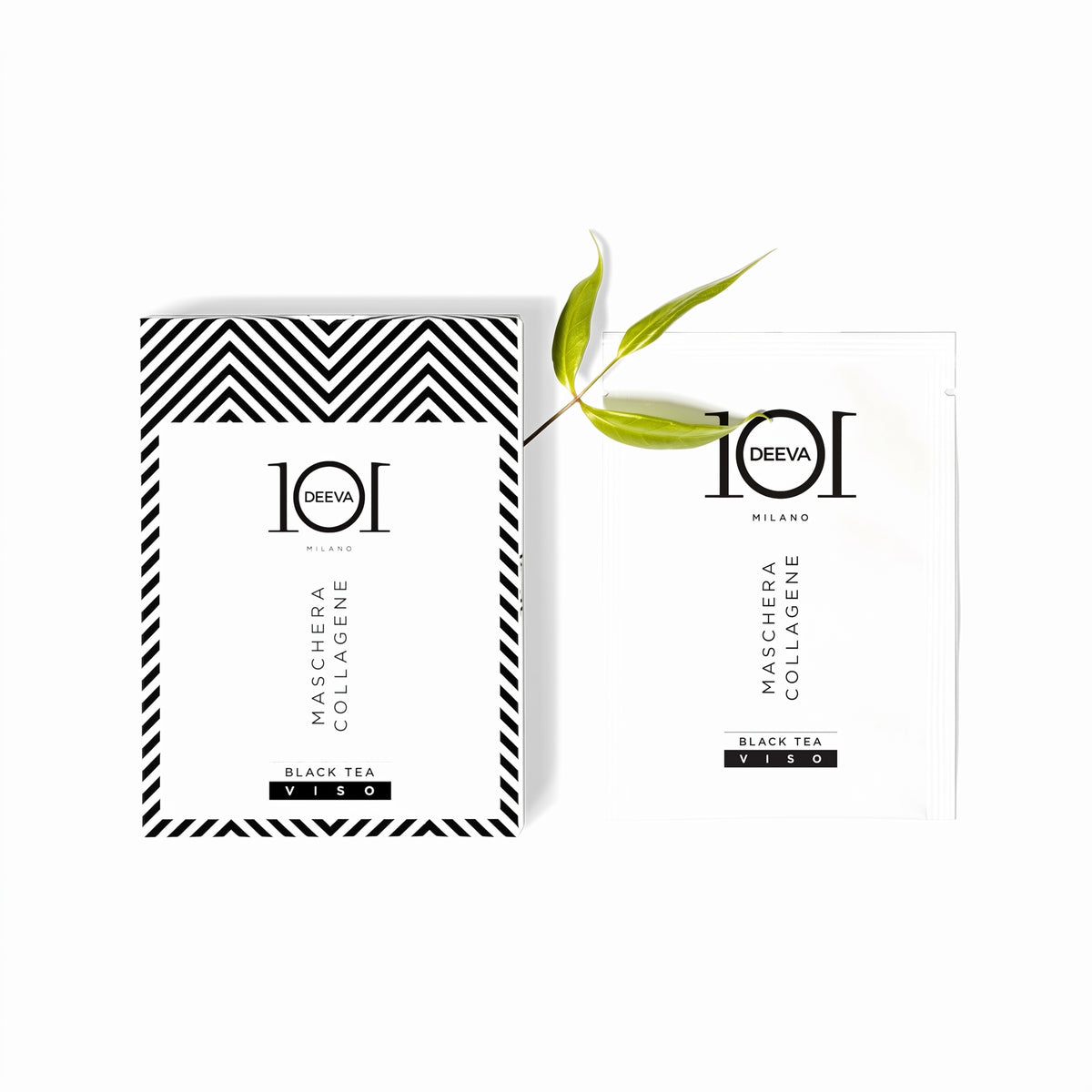 101 Cosmetica Collagen Face Mask Black Tea Firming Anti Age Made in Italy 5 x 15 ml