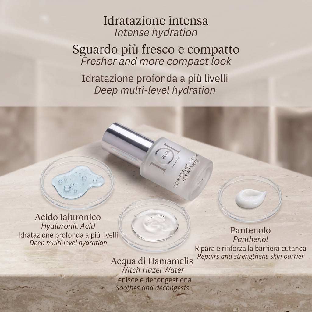 101 Cosmetica Hyalu4Deep Hydrating Eye Contour with Hyaluronic Acid Made in Italy 15 ml