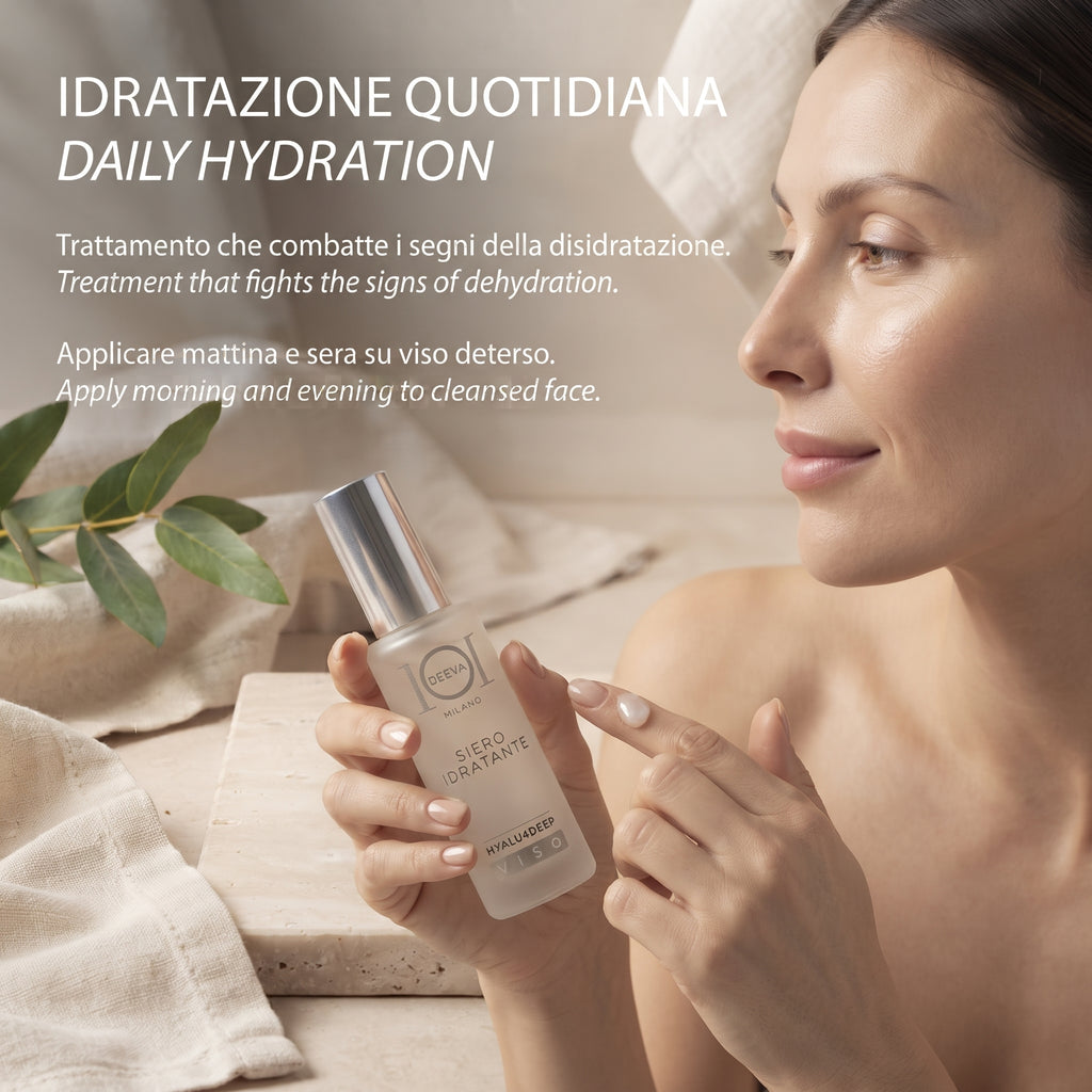 101 Cosmetica Hyalu4Deep Hydrating Face Serum with Hyaluronic Acid Made in Italy 30 ml