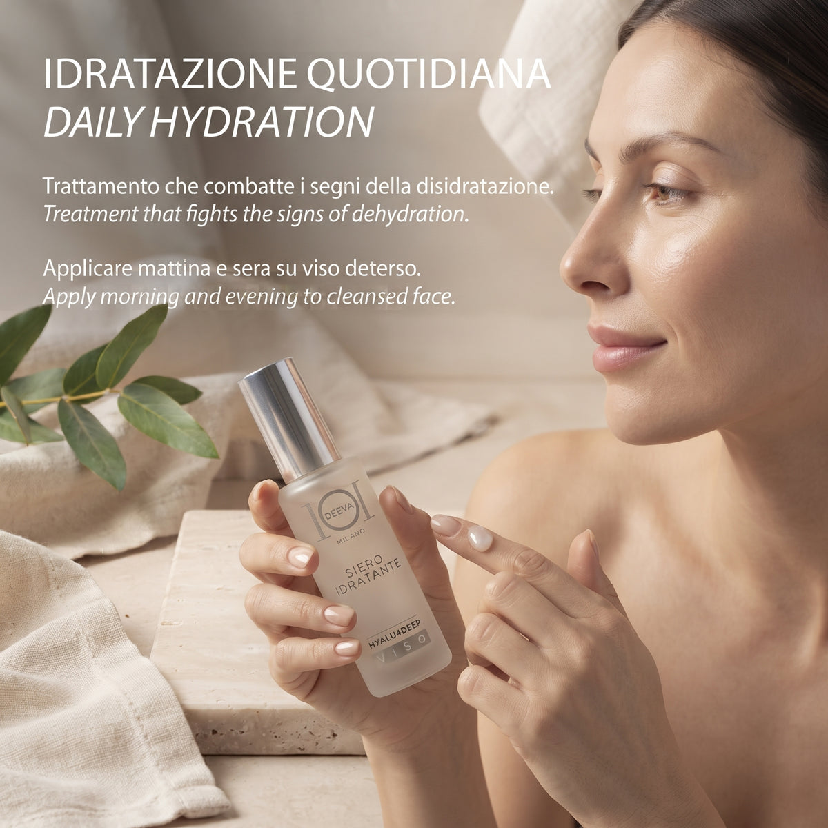 101 Cosmetica Hyalu4Deep Hydrating Face Serum with Hyaluronic Acid Made in Italy 30 ml