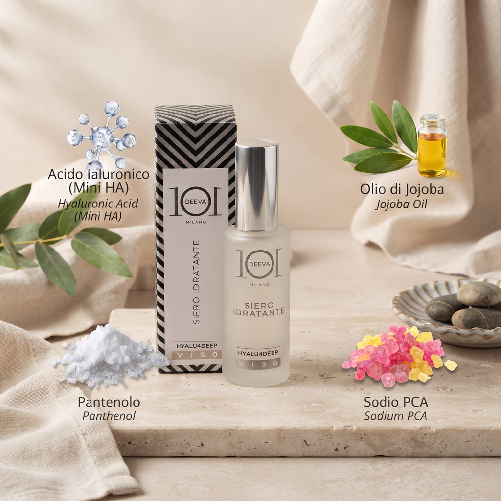 101 Cosmetica Hyalu4Deep Hydrating Face Serum with Hyaluronic Acid Made in Italy 30 ml