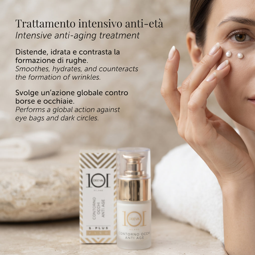 101 Cosmetica S Plus Anti-Age Eye Contour with Hyaluronic Acid Made in Italy 15 ml