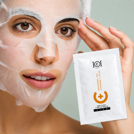 101 Deeva Mascarilla Facial de Tela Vitamin C Plus 25ml – Made in Italy