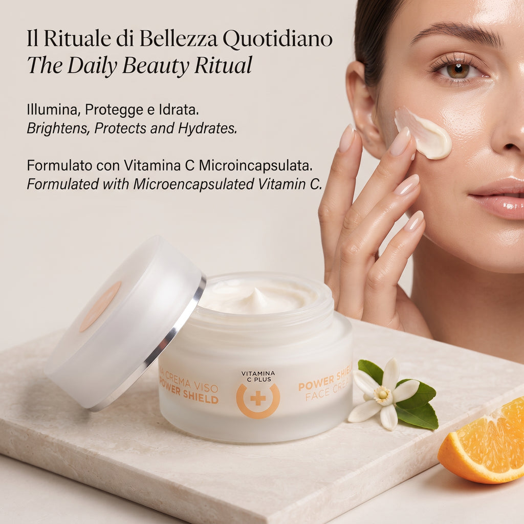 101 Cosmetica Vitamin C Plus Power Shield Face Cream with Microencapsulated Vitamin C Made in Italy 50 ml