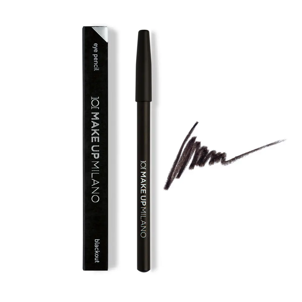 101 Cosmetica 101MakeUp Eye Pencil for Defined Long Lasting Eye Makeup Made in Italy Blackout or Brown 1 Piece