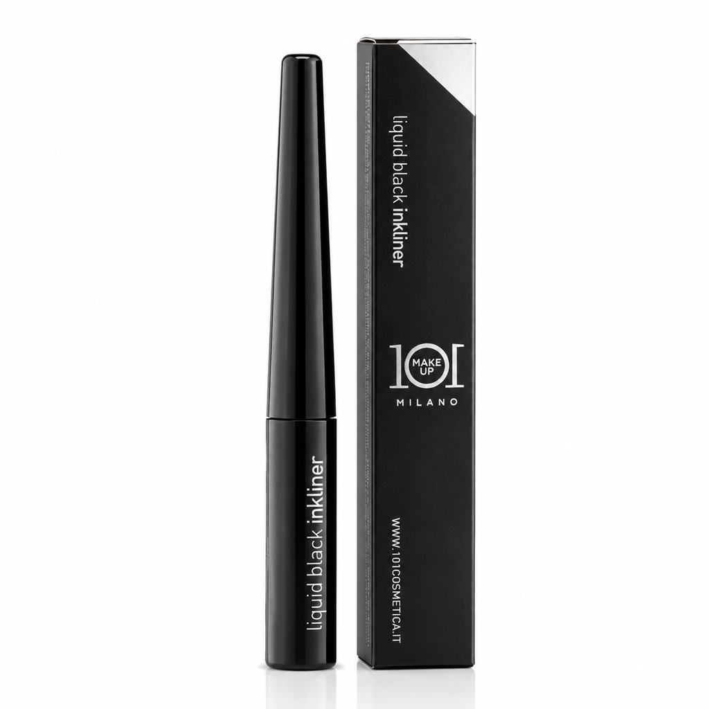 101 Cosmetica 101MakeUp Liquid Black Inkliner Precise Intense Eyeliner Made in Italy 1 Piece