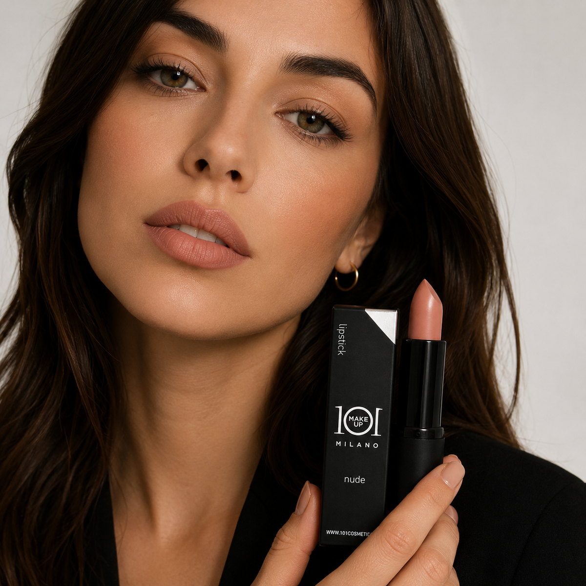 101 Cosmetica 101MakeUp Lipstick for Lip Color Nude Mauve Dark Plum Passion Made in Italy 4.5 g