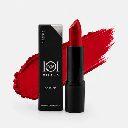101 Cosmetica 101MakeUp Lipstick for Lip Color Nude Mauve Dark Plum Passion Made in Italy 4.5 g