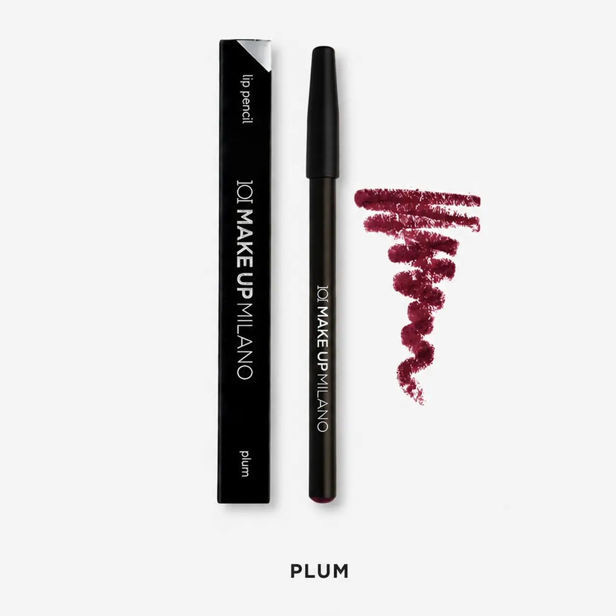 101 Cosmetica 101MakeUp Lip Pencil for Defined Lip Color Plum or Red Volcano Made in Italy 1 Piece