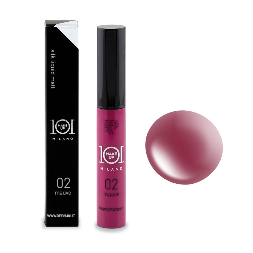 101 Cosmetica 101MakeUp Velvet Liquid Matte Lipstick 12 Hour Long Lasting Soft Pink Mauve or Brilliant Pink Made in Italy 8 ml