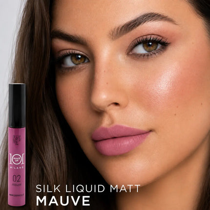 101 MakeUp Silk Liquid Matt 8ml Rosa Suave, Malva, Rosa Brillante – Made in Italy