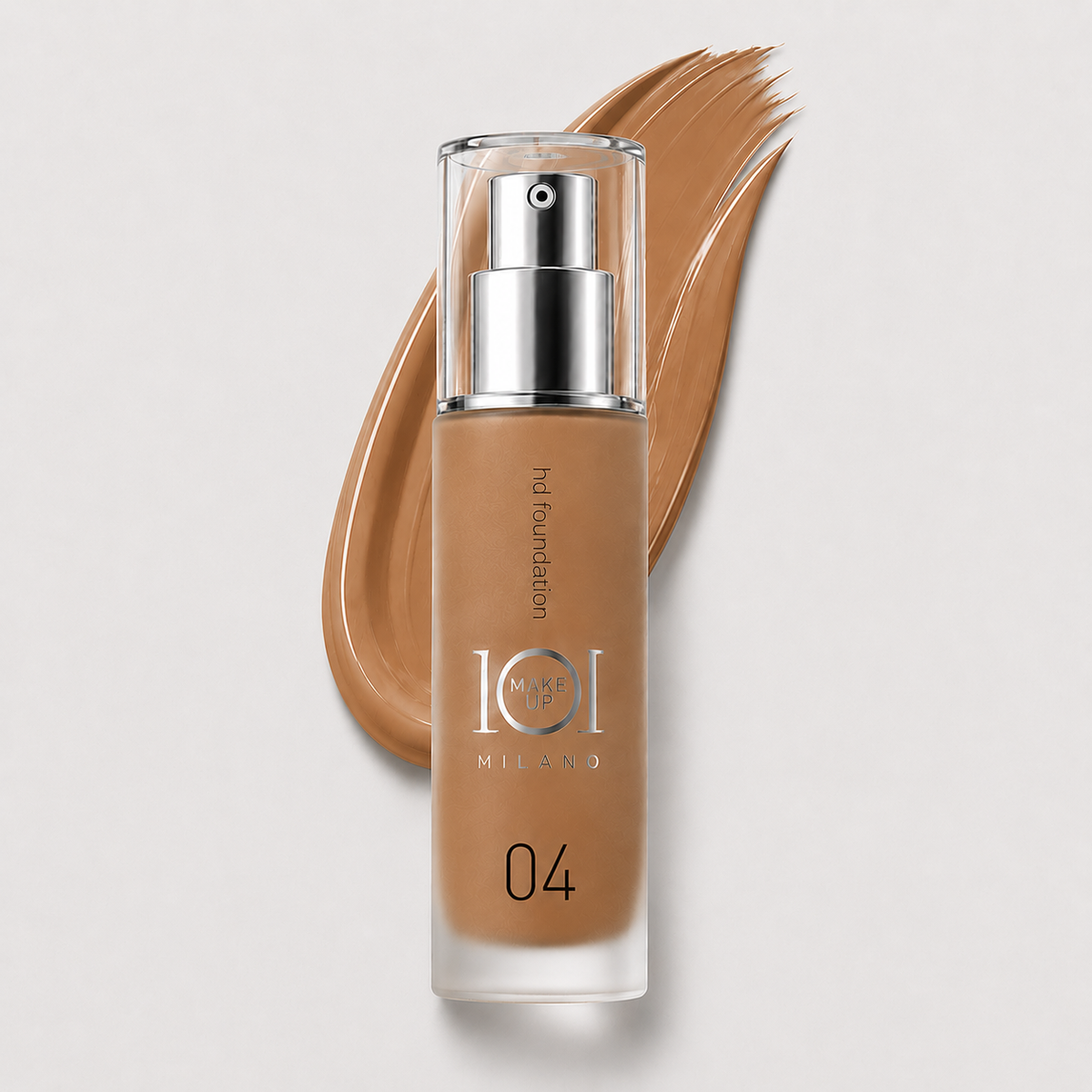 101 Cosmetica 101MakeUp HD Foundation Hydrating Illuminating with Cherry Extract and Vitamin C Made in Italy 4 Shades 30 ml