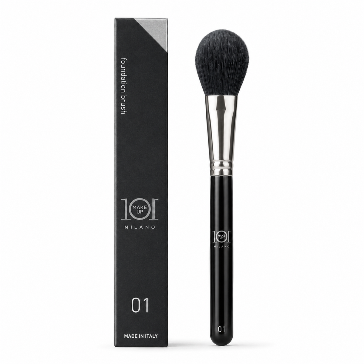 101 Cosmetica 101MakeUp Foundation Brush for Powder Liquid and Cream Foundation Made in Italy 1 Piece