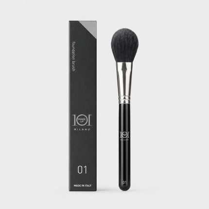 101 MakeUp Pennello per Fondotinta Made in Italy – Pennello Professionale per Trucco Viso