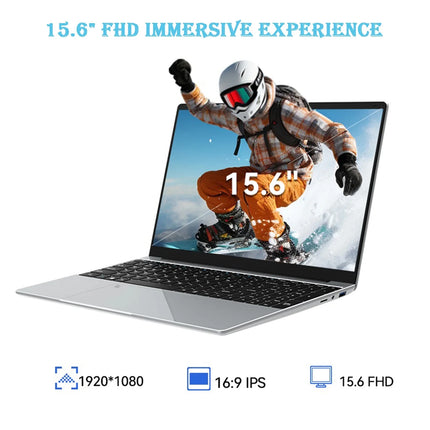 Laptop 15,6 pollici, Intel UHD Graphics, 32GB RAM, 2TB SSD, Windows 11, Tastiera retroilluminata, Lettore di impronte