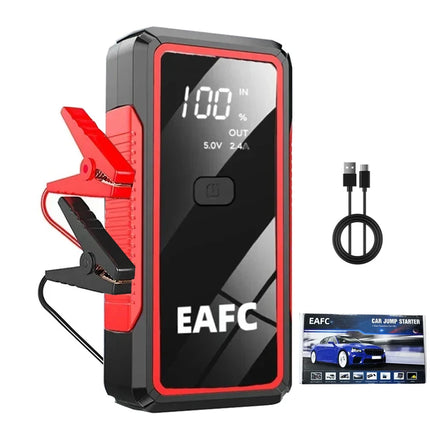 1200A Portable Car Jump Starter Power Bank, 12V Battery Booster Pack With LED Flashlight SOS Lights